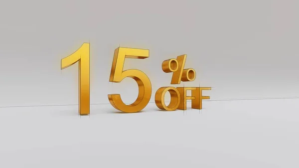 Percent Discount Rendering — Stock Photo, Image