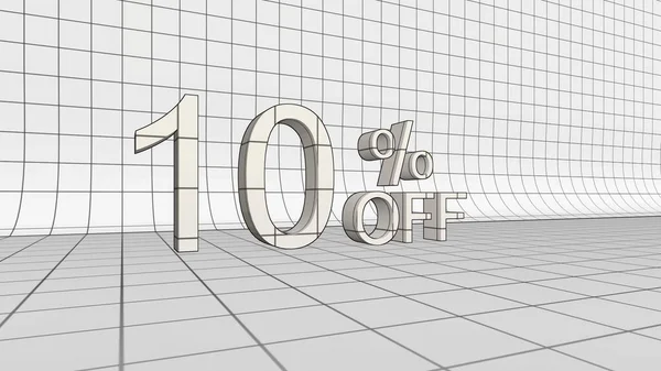 Percent Discount Rendering — Stock Photo, Image