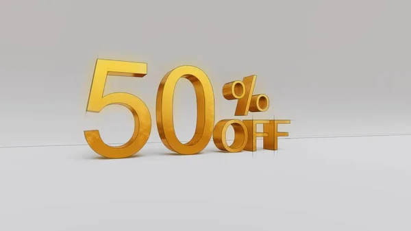 Percent Discount Rendering — Stock Photo, Image