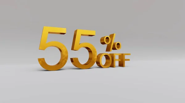 Percent Discount Rendering — Stock Photo, Image