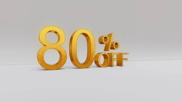 Percent Discount Rendering — Stock Photo, Image