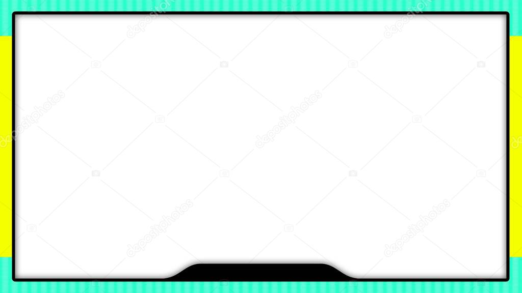 attractive colorful frame with copy space and shadows