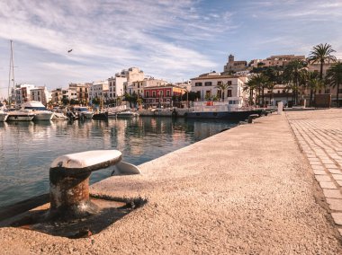 İbiza kasabası. Dale Vila. İbiza adası. İspanya.