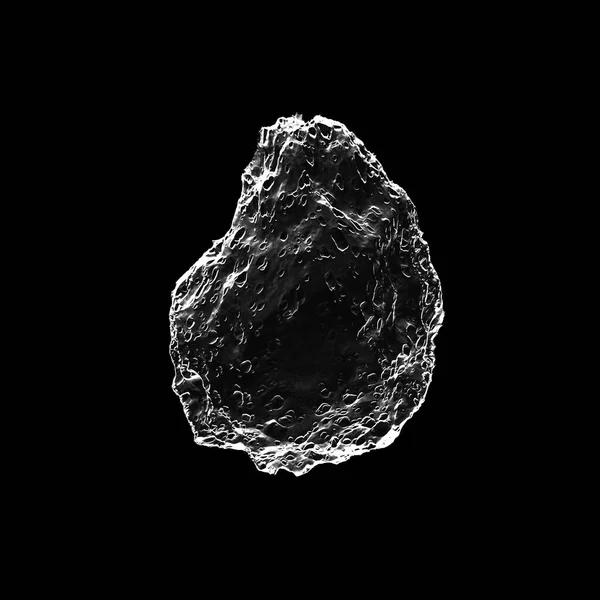 Oude Asteroïde Met Veel Meteoriet Schade Voeg Weinig Extra Toe — Stockfoto
