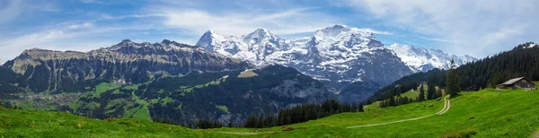 Švýcarské Alpy panorama — Stock fotografie