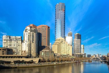 Yarra Nehri ve Melbourne Cbd southbank