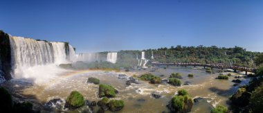 Argentinian side of Iguassu Falls clipart