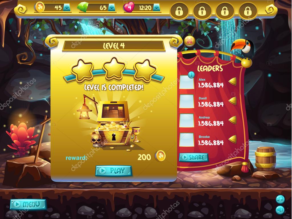 Пример Пользовательского Интерфейса Компьютерной Игры, Завершение.