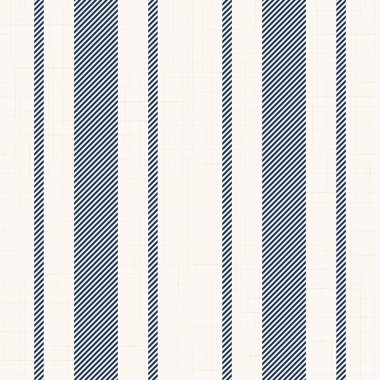 Mavi ve bej renkli modern Fransız Çiftlik Evi desenleri. Kusursuz vektör arkaplanı. Keten, klasik mutfak kumaşı. Tekstil kurdele süsleme dokusu.