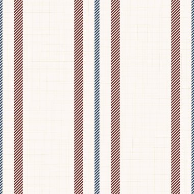 Mavi, bordo, kırmızı ve bej renkli modern Fransız çiftlik evi desenleri. Kusursuz vektör arkaplanı. Keten, klasik mutfak kumaşı. Tekstil kurdele süsleme dokusu.