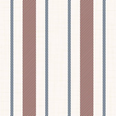 Mavi, bordo, kırmızı ve bej renkli modern Fransız çiftlik evi desenleri. Kusursuz vektör arkaplanı. Keten, klasik mutfak kumaşı. Tekstil kurdele süsleme dokusu.