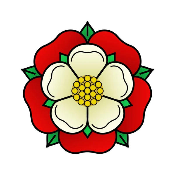Tudor Stieg Vektor Isoliert Symbol Traditionelles Wappentier Englands Der Rosenkrieg — Stockvektor