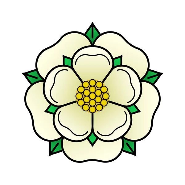 Tudor Stieg Vektor Isoliert Symbol Traditionelles Wappentier Englands Der Rosenkrieg — Stockvektor