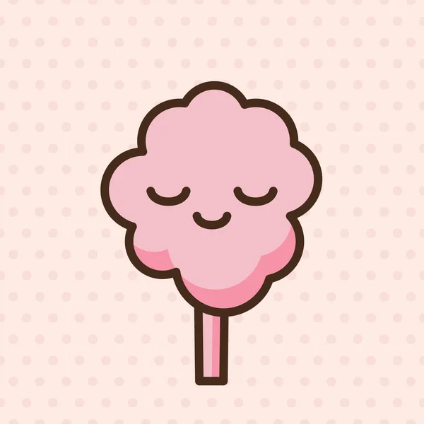 Cotton Candy Emoji Vector Character Anime Style Cartoon Sweet Food Stock  Vector by ©manusa 474085966