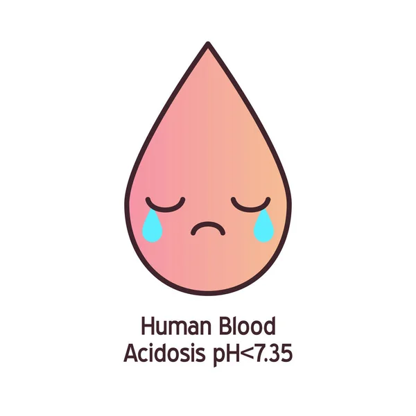 Human Blood Vector Icon Isolated Illustration Cardiovascular System Health Normal — Archivo Imágenes Vectoriales