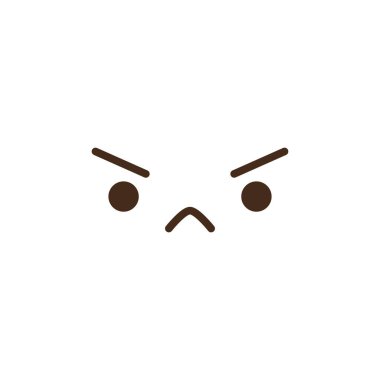 Vector kawaii anime emoji izole simgeler seti. Çizgi film logosu koleksiyonu. Özet çizim. Japon mangası resmi.