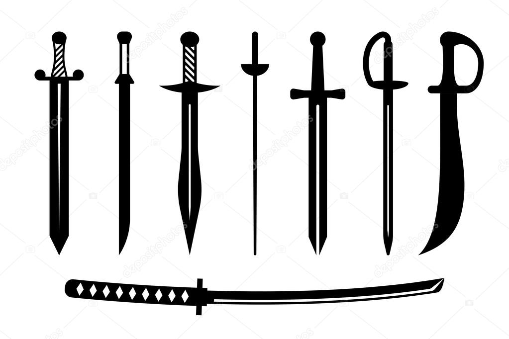 Vector sword ancient weapon design
