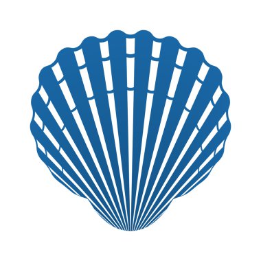 midye kabuğu yumuşakçalar simgesi izole işareti vektör şekil