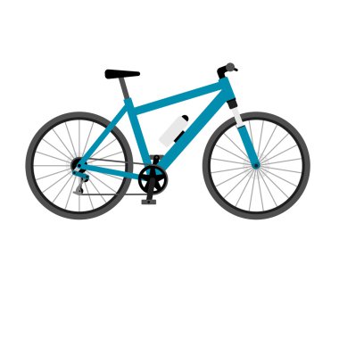 Dağ bisikleti beyaz arka planda izole