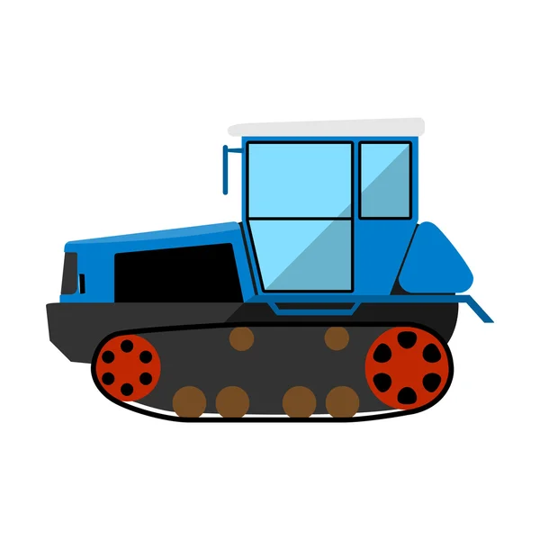 Tracteur à chenille — Image vectorielle
