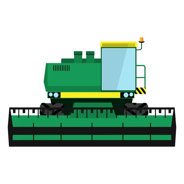 现代绿色收割机 — 图库矢量图片