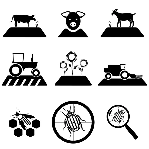 Sistema agrícola vectorial — Archivo Imágenes Vectoriales