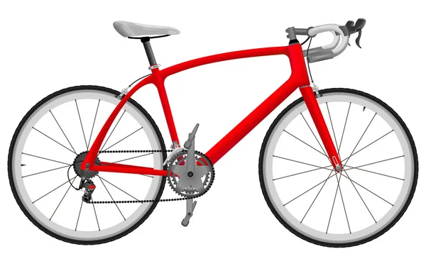 Bicicleta de carreras de carretera — Vector de stock