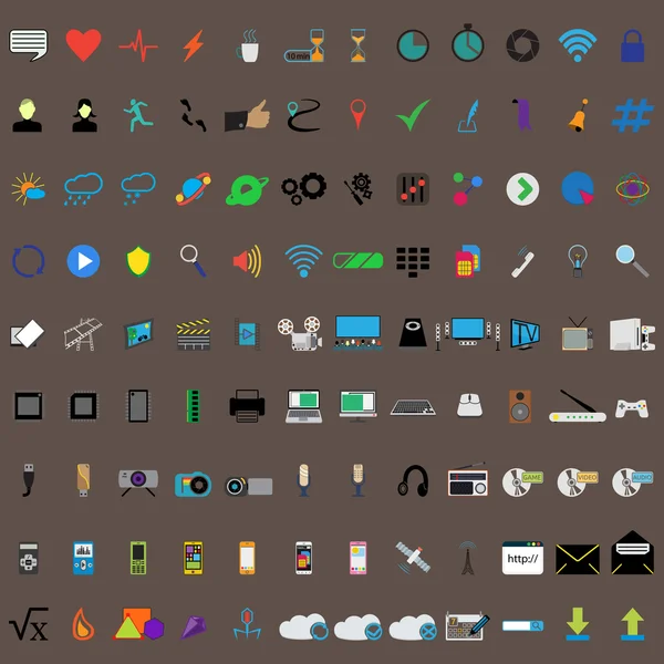 Mededeling van de pictogrammen. web icons set — Stockvector