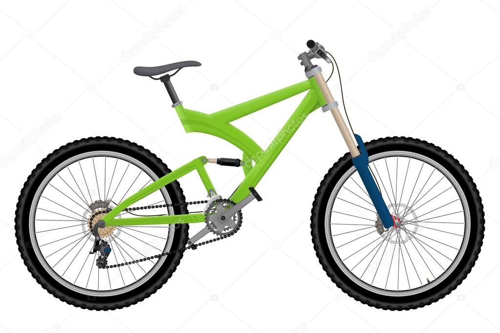 Two suspension mountain bike