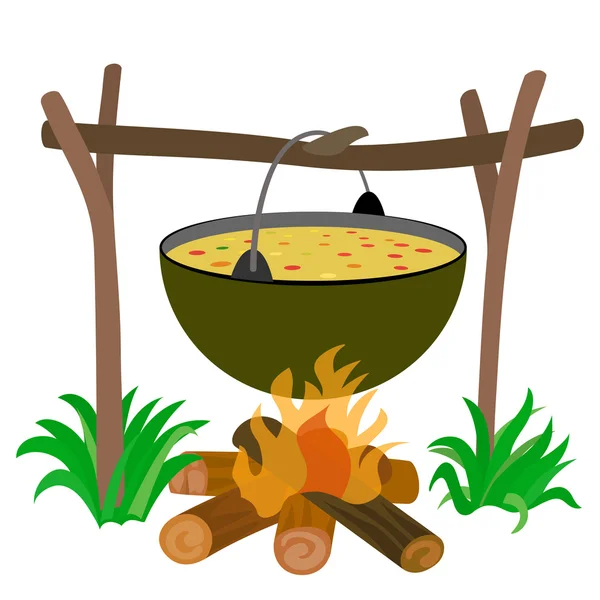 Campfire Cooking Clipart
