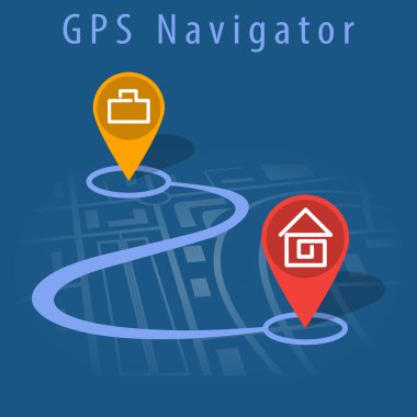 GPS navigator vektör