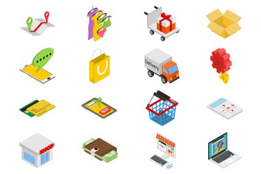 İzometrik Satılık Icons set