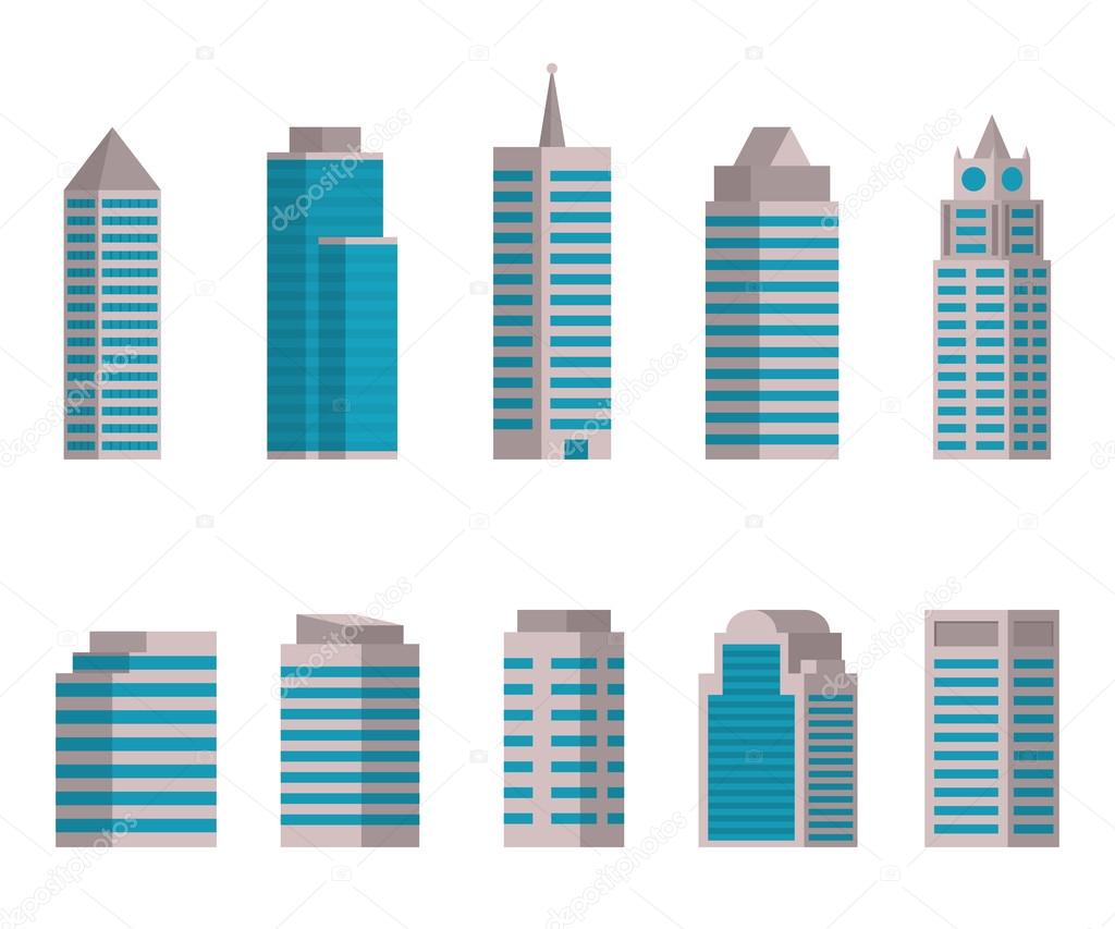 Vector illustration of Building icon