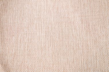 Keten kumaş dokusu ya da arka plan. Bej tuval dokusunu kapat.