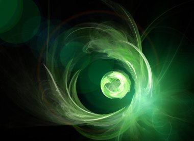 Yeşil gezegen fütüristik arka plan