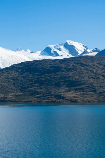 Côte Sud Chili Présente Grand Nombre Fjords Chenaux Semblables Des — Photo