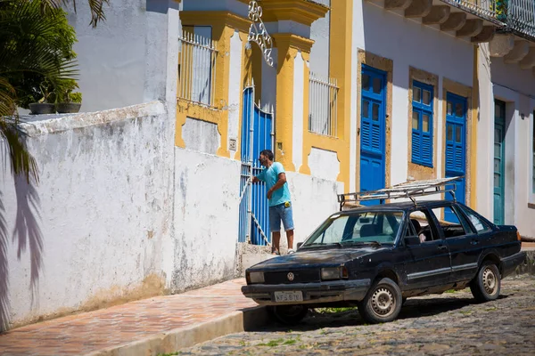 Olinda Brésil 2018 Façades Maisons Colorées Dans Les Rues Olinda — Photo