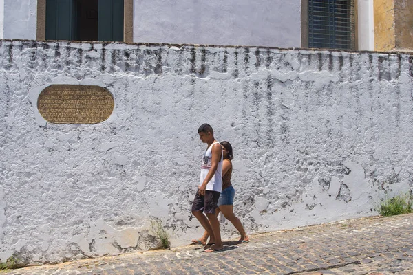 Recife Pernambuco Brazílie 2018 Slunečná Dovolená Ulicích Recife Antigo Obyvatelstvem — Stock fotografie