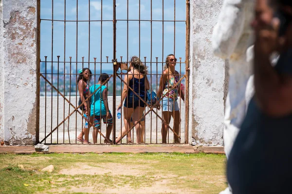 Recife Pernambuco Brazilië 2018 Zonnige Vakantie Straten Van Recife Antigo — Stockfoto