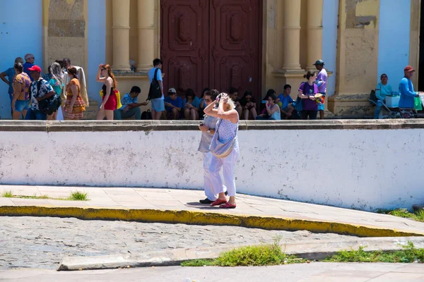 Recife Pernambuco Brazilië 2018 Zonnige Vakantie Straten Van Recife Antigo — Stockfoto