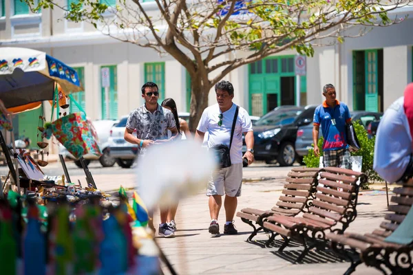 Olinda Brasilien 2018 Bunter Brasilianischer Straßenmarkt Den Historischen Straßen Von — Stockfoto