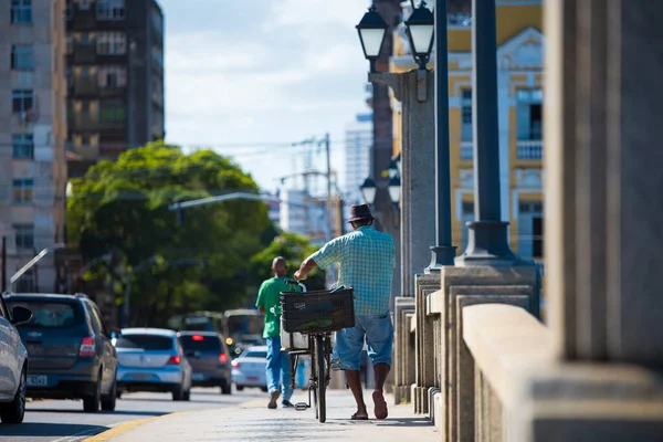 Ресифи Пернамбуко Бразилия 2018 Солнечный Отдых Улицах Ресифи Антиго Населением — стоковое фото