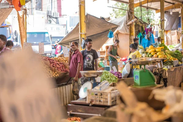 Sri Lanka Colombo 2020 Tradizionale Mercato Strada Colombo Sri Lanka — Foto Stock