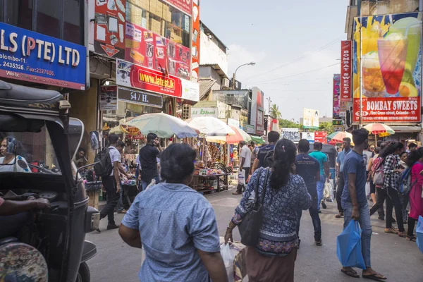 Colombo Sri Lanka Kwiecień 2019 Ulica Pobliżu Rynku Pettah Lub — Zdjęcie stockowe