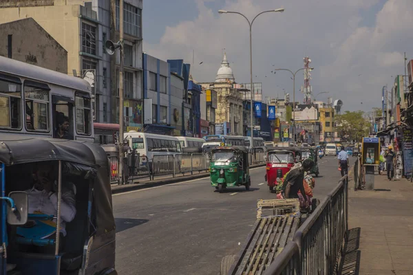 Colombo Sri Lanka Kwiecień 2019 Ulica Pobliżu Rynku Pettah Lub — Zdjęcie stockowe