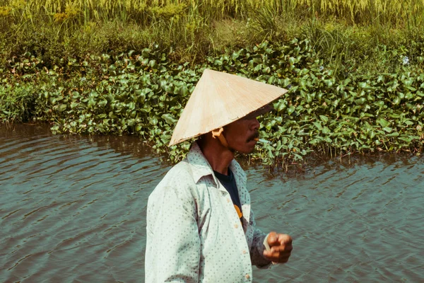 베트남 2018 농부들은 베트남의 지역에서 나가는 중이다 월남의 메콩강과 삼각주에서 — 스톡 사진