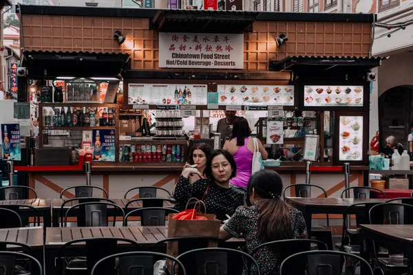 Singapur Mayıs 2019 Singapur Daki Çin Mahallesi Turistlerin Birçok Dükkan — Stok fotoğraf