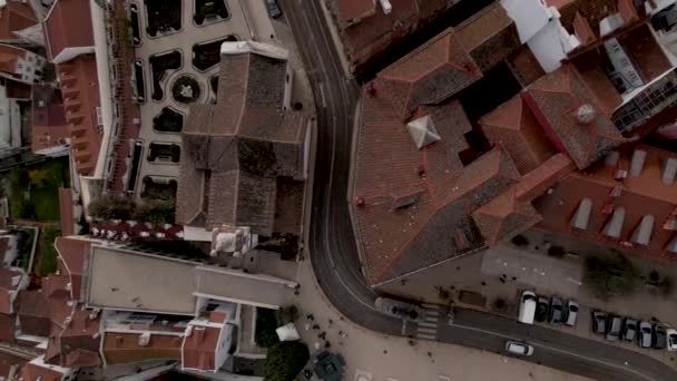 Aerial View Alfama Old District Lisbon Downtown View City Old — Stock Video