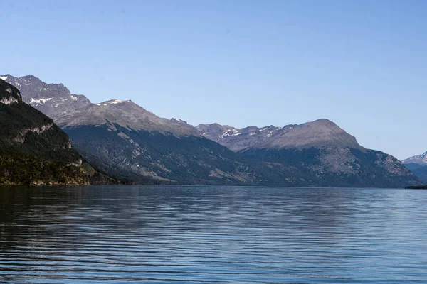 Lapataia Bay Paesaggio Terra Del Fuoco Paesaggio Dell Oceano Atlantico — Foto Stock