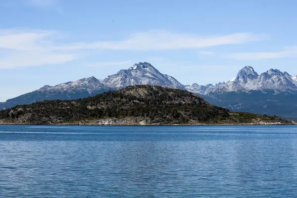 ラパティア湾の風景 ティエラ フエゴ アルゼンチン ウシュアイアの大西洋の風景 — ストック写真